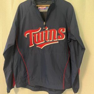 Like New Authentic Majestic Minnesota Twins Lined Windbreaker Men's Medium